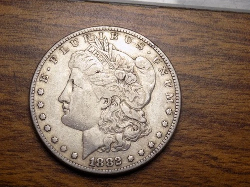 MORGAN SILVER DOLLAR 1882 NICE  AU+ ORIGINAL 90% SILVER DOLLAR