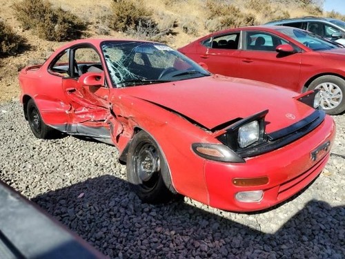 1990 1991 1992 1993 TOYOTA CELICA LEFT DRIVER DOOR MOLDING TRIM RED 3E5 - Picture 7 of 12