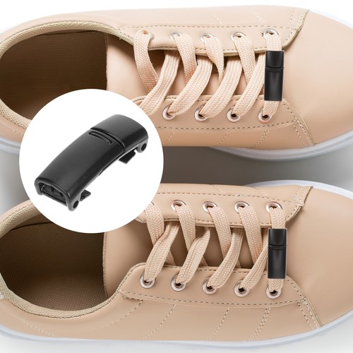 3 Pairs Shoe Lace Locks Shoe Lace Locking Clips Magnetic Shoe Lace End Clips - Imagen 3 de 10