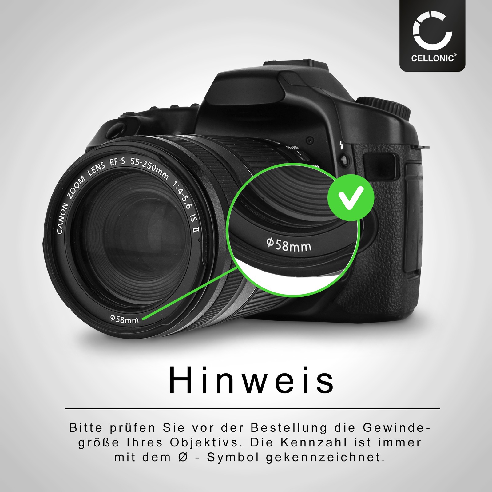 Schutzfilter 40.5mm für Nikon AF-S Nikkor 400mm 2.8E FL ED VR