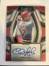 Select 2024 Baseball Chris Sabo Autograph Miscut, And Mistake Card