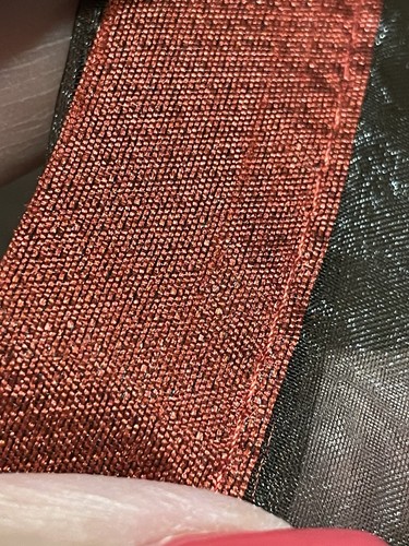 Double Sided Table Runner Maroon~Black Knit Sheer Fabric Star Burst 55.5”L 19.5” - Picture 16 of 18