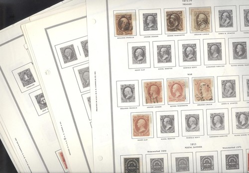 US, Revenues, Officials & other Back of Book Stamps mostly hinged on Harris page