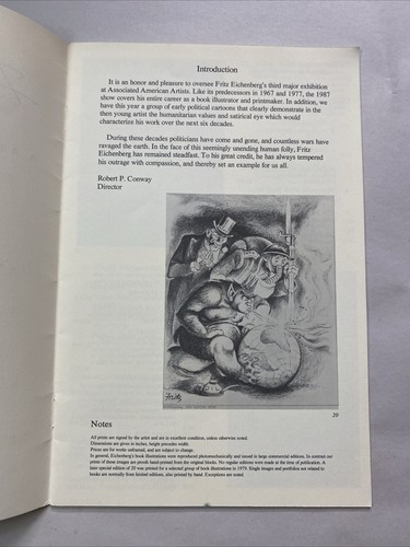 Fritz Eichenberg A Retrospective Of Prints 1922 To 1986 Booklet - Imagen 3 de 4
