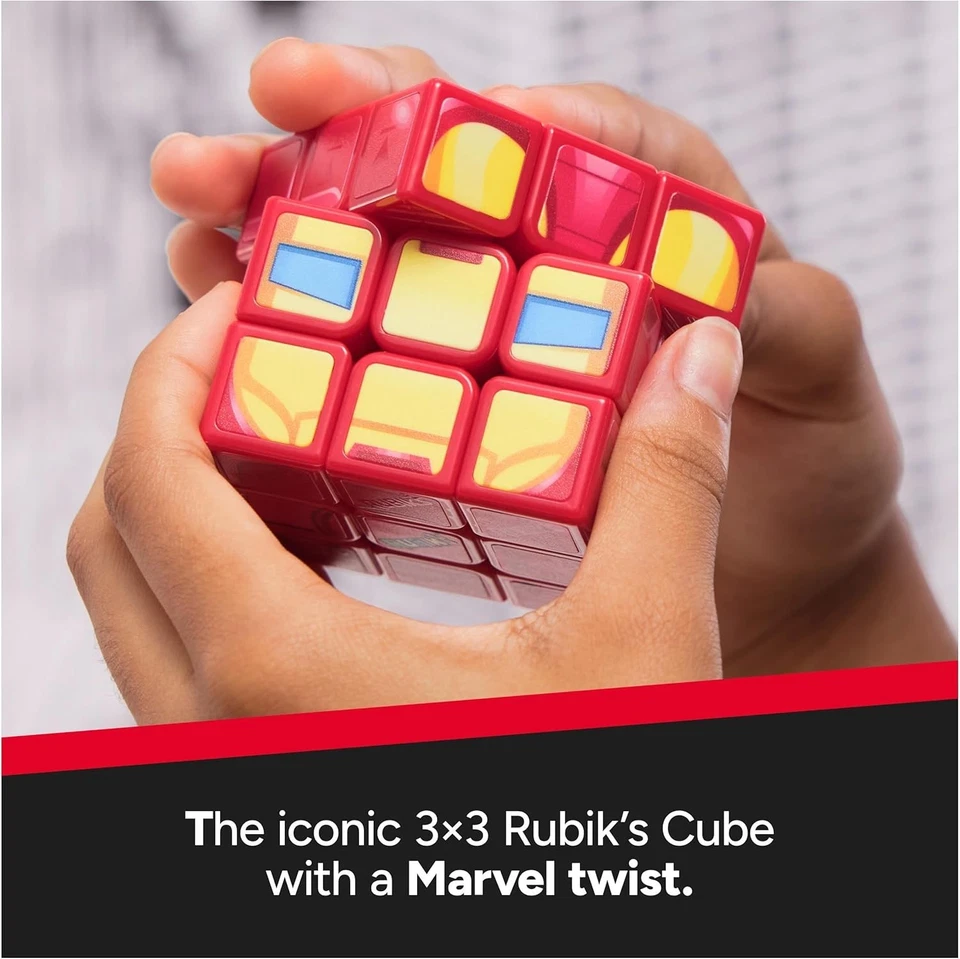 Rubik’s Cube – Iron Man Cuber | Marvel 3x3 Puzzle Toy & Collector Display New - Image 3 of 4