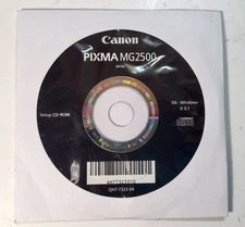 2021 CANON Pixma MG2500 Printer Setup CD-ROM Disc