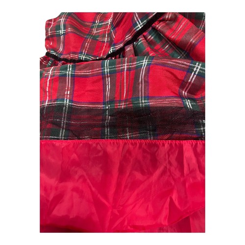 George Plaid Christmas Dress Size 10 Lined Tie Back - Picture 6 of 8