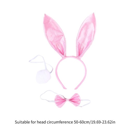 Cartoon Plush Headband Bowtie Tail Costume Set for Carnival Stage - Picture 8 of 11