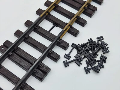 MARKENLOS 25 Ersatz Schienenverbinder passend für LGB Spur G Gleisklammern UV beständig