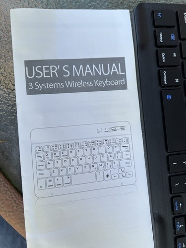 Ultra-Slim Bluetooth Keyboard Portable Mini Wireless Keyboard Rechargeable for A - Picture 3 of 4