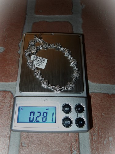 CHARMED CHARM Diamond HEART Princess Piece BRACELET Sterling $OLD OUT SEXY HQ - Picture 15 of 21