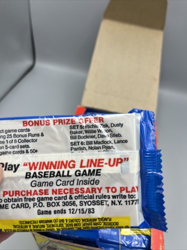 Topps Baseball Michigan Test Issue Unopened Box 36 Unopened Pack 1983 - Picture 8 of 9