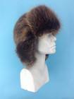 Beaver Fur Full Trapper Hat Adjustable Hat For Men's Natural Brown Fur Hat