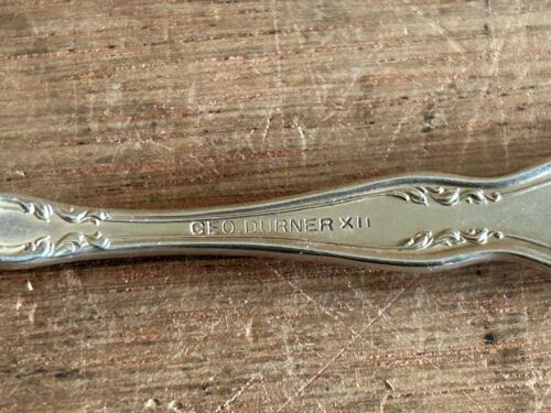 Geo Durner XII Spoon Lot Teaspoon Total 5-1/8" Vintage Unknown Pattern - Picture 24 of 24