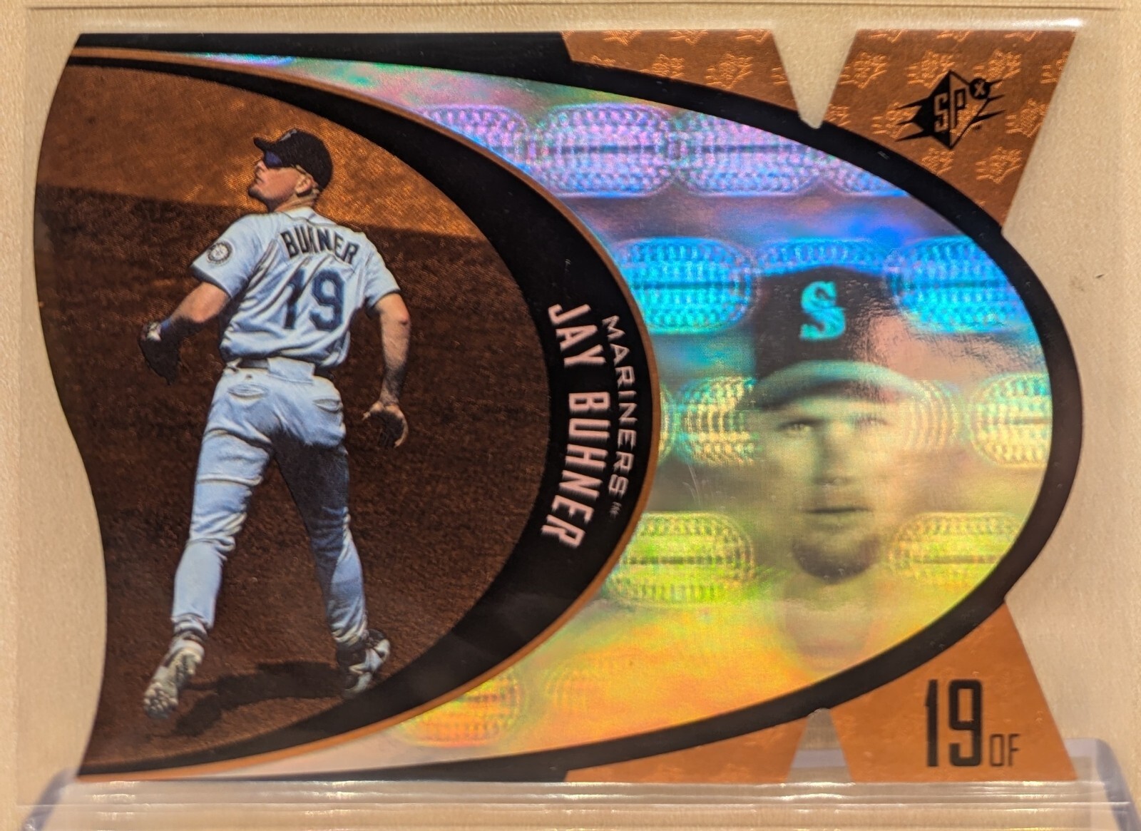 1997 SPx BRONZE #44 Jay Buhner RARE DIE CUT HOLOGRAM PARALLEL