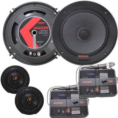 Kicker KS Series Ohm 125 Watts Component Speaker system 51KSS6504 