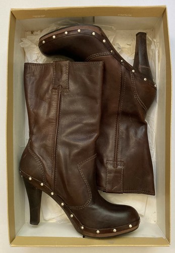 Michael Kors Clog Boot Brown Size 7.5 Cute