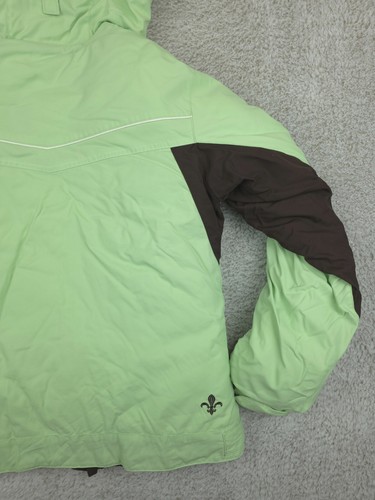 Columbia Girls Youth Green Winter Hooded Coat Size 18/20 - Picture 19 of 20