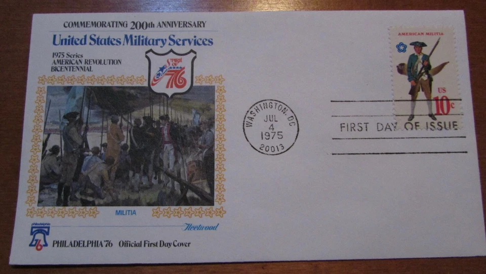 1975 Philadelphia First Day Issue Cover 200th Anniversary Lot of 4 - Image 4 of 4