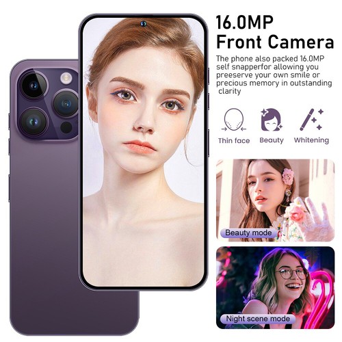 2025 Android 14 Smartphone i15 Pro Max 6GB+128GB Dual SIM 5G Unlocked Cell Phone - Picture 7 of 18