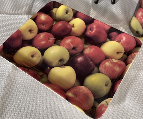 Starbucks Coffee Apple Trays 13" X 13" & 9” X 7”Ceramic Plates & 16 Oz Cup - Picture 2 of 7