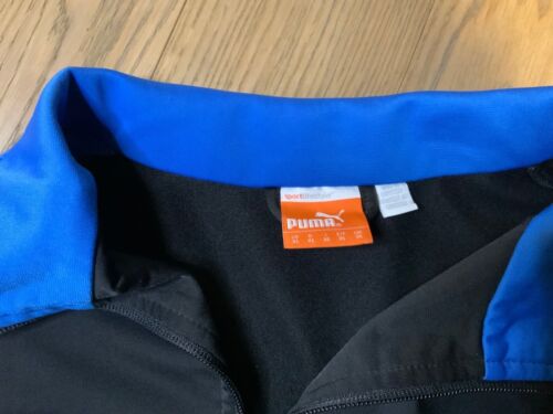 Puma Zip Up Sweatshirt Herren XL Graphic Logo schwarz/blau