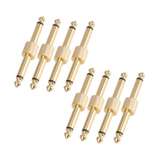 8x-1-4-Inch-Straight-Guitar-Effects-Pedal-Coupler-Connector-Cables-US-Stock