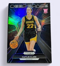 Caitlin Clark 2024 Panini Prizm Draft Picks Deep Space Silver RC #8 Iowa Hawkeye