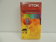 TDK Superior Quality HS 6 Hours T-120 Blank VHS 