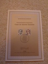 Ersttagsblatt 12/1986 "Frauen der deutschen Geschichte" Deutsche Bundespost Berl