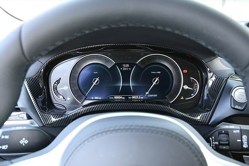 Para 2018-21 BMW X3 G01 X4 G02 fibra de carbono ABS marco de tablero adorno cubierta - Imagen 11 de 12