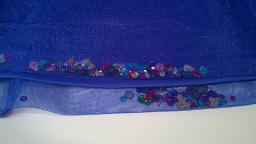 Disney MINNIE MOUSE Girls DRESS L 10-12 SEQUIN blue TULLE tutu lined sleeveless - Picture 2 of 14