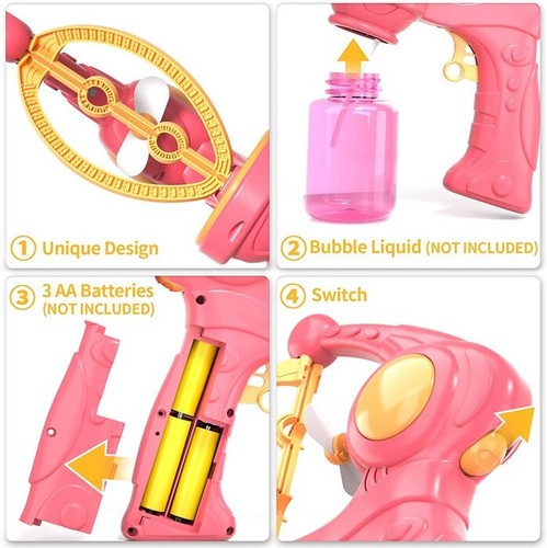 Giratorio de burbujas eléctrico GenX - Juguete de burbujas en burbujas para niños, niños pequeños - Imagen 2 de 3