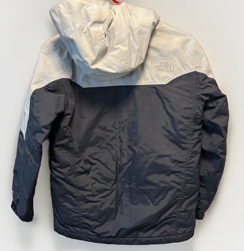 The North Face Jacket Boys Large Black /gray Hyvent Hooded - Picture 12 of 19