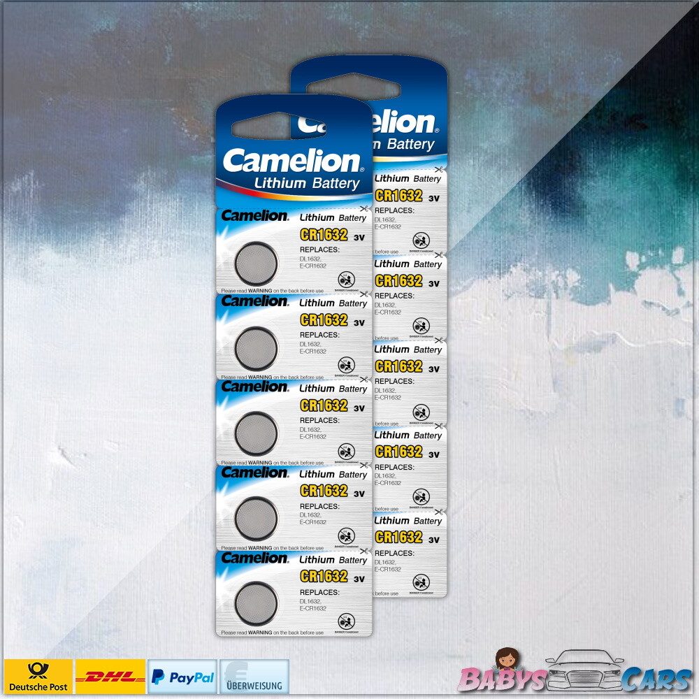 Thumbnail - 10 Stk Camelion 3v - Cr1632 Knopfzellen Uhrenbatterien Knopf Zellen