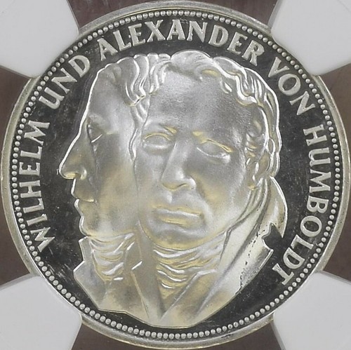GERMANY. 1967, 5 Mark, Silver, F - NGC PF67 - W&A von Humboldt, Stuttgart - Picture 3 of 5