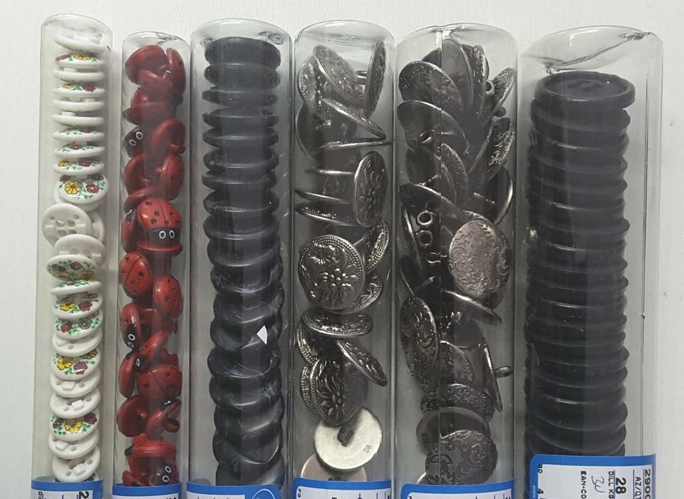 Knöpfe Trachten Hirschhornoptik, (Stck.ab 1,00 €) silber, Herzen Trachtenknöpfe - Bild 2 von 3