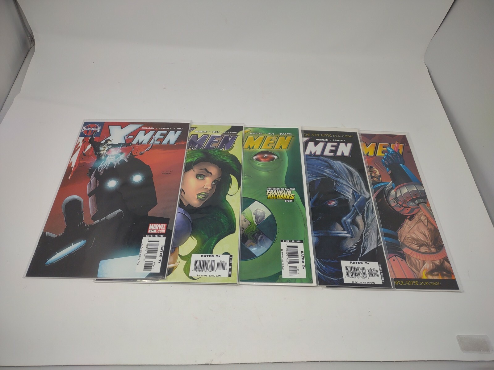 X-men Lot Issue #178 #180 - 183 5 Awesome Issues from Milligan Cruz Olazaba Miki