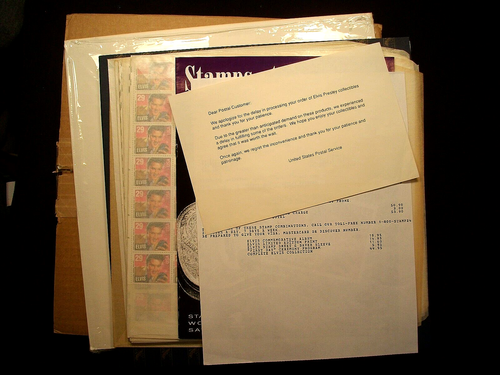 1993 USPS Comm. Ed. ELVIS PRESLEY postage stamps set & $100+ FV in STAMP SHEETS - Picture 2 of 24