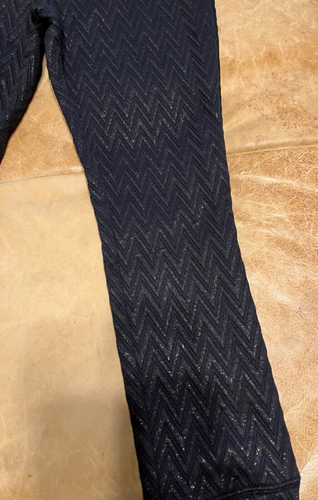 NWT Girls 8 chevron quilted joggers black/gold Gapkids - Picture 2 of 5