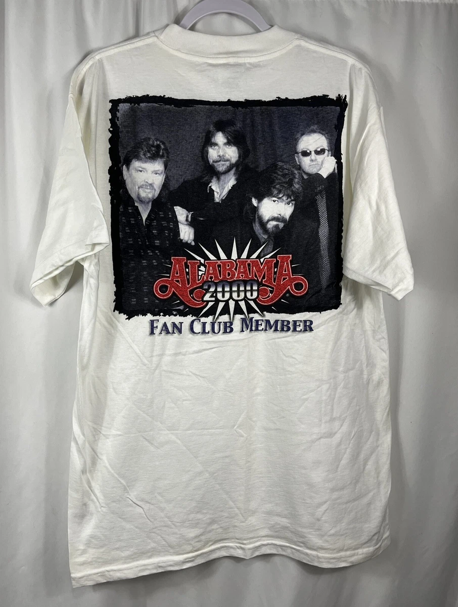 Vintage Alabama Fan Club Member Shirt 2000M XL Country Music Southern Rock  | eBay
