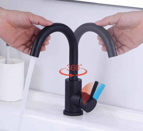 Wasserhahn Waschbecken Waschtischarmatur Einhandmischer Mischbatterie für Bad - Bild 16 von 102