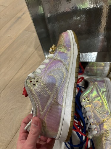 Nike Concepts x Dunk Pro SB Low Holy Grail - Size 8.5 with skull xtra laces - Picture 6 of 7