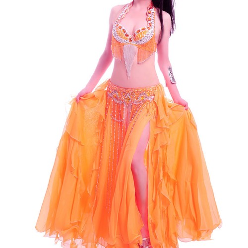 RÄUMUNGVERKAUF C91809 Profi Bauchtanz Kostüm 2 Teile BH + Gürtel Belly Dance - Bild 25 von 25