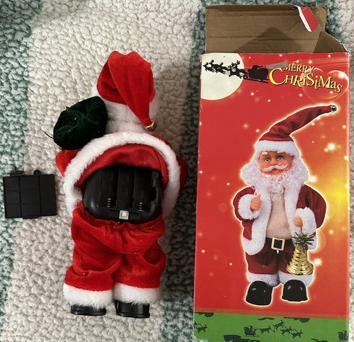 Elektrischer Weihnachtsmann schüttelt Bauch und Füße Neu - Bild 12 von 12