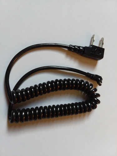 Prinz No.320-12 PC/AC flash sync cord 3' coiled NOS locking - Picture 3 of 3