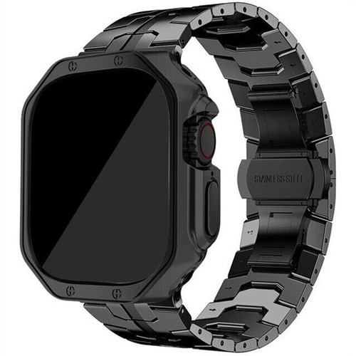 Titanium Metal Band Strap TPU Case For Apple Watch Ultra 49mm Series 9/8/7/6/SE - Picture 10 of 26