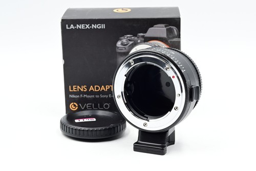 Vello LA-NEX-NGII Lens Adapter - Nikon F-Mount Lens to Sony E-Mount Camera #611