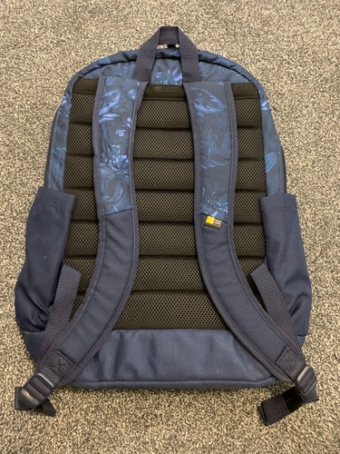 Case Logic Query 15.6" Laptop Backpack (Dress Blue Floral) + Bonus Pencil Case - Picture 4 of 4