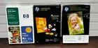 Lot of 3 HP  Photo Paper 4”x6”  Brand New Sealed (glossy & semi glossy)